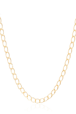 Gargantilhas Elos Trabalhados Banhado a Ouro 18K