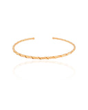 Bracelete Espiral 2 mm Banhado a Ouro 18K