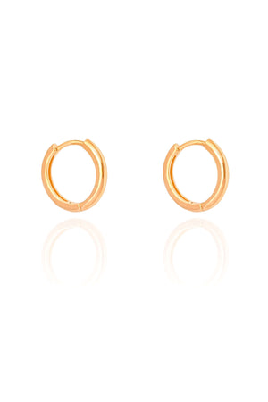 Brinco Argola Click Lisa 1.6 cm Banhado a Ouro 18K