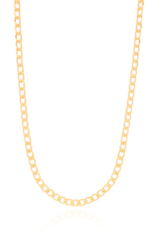 Gargantilha Masculina Grumet 4 mm Banhado a Ouro 18K - 60 cm