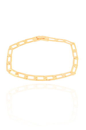 Pulseira Masculina Grumet 6 mm Banhado a Ouro 18K