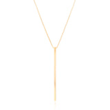 Gargantilha Longa Palito Banhado a Ouro 18K