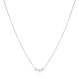 Gargantilha Veneziana Bolinhas Lisas Ródio Branco