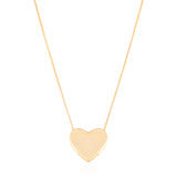 Gargantilha Veneziana Coração Liso Banhado a Ouro 18K