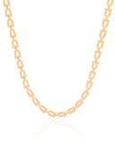 Choker Elos em U 5 mm Banhado a Ouro 18K