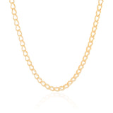 Choker Elos Duplos 5 mm Banhado a Ouro 18K