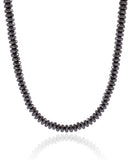 Choker Hematita Grafite 6 mm Banhado a Ouro 18K