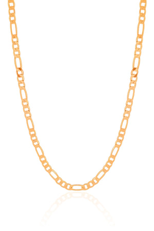 Choker Fígaro 4 mm Banhado a Ouro 18K