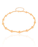 Aro Flexível Bolas Lisas Banhado a Ouro 18K