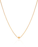 Choker Veneziana Bola Lisa 5 mm Banhado a Ouro 18K