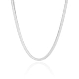 Choker Snake 6 mm Ródio Branco