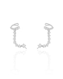 Ear Line Pontos de Luz Cristal Ródio Branco