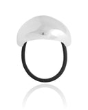 Pony Cuff Abaulado Liso Banho Branco