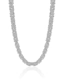 Choker Detalhada 6 mm Ródio Branco