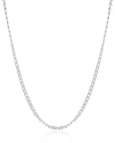 Gargantilha Elos Trabalhados Ródio Branco