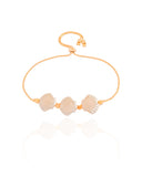 Pulseira Concha Pérola Fecho Gravata Banhado a Ouro 18K