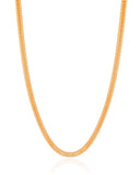 Gargantilha Malha Italiana 4 mm Banhado a Ouro 18K - 45 cm