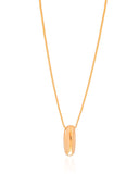 Gargantilha Veneziana Letra I 1.7 cm Bolha Banhado a Ouro 18K - 45 cm