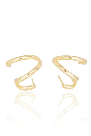 Ear Cuff Liso Banhado a Ouro 18K