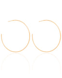 Brinco Argola Fio 6.0 cm Banhado a Ouro 18K