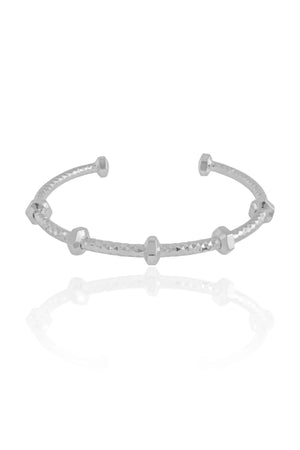 Bracelete Parafusos Ródio Branco