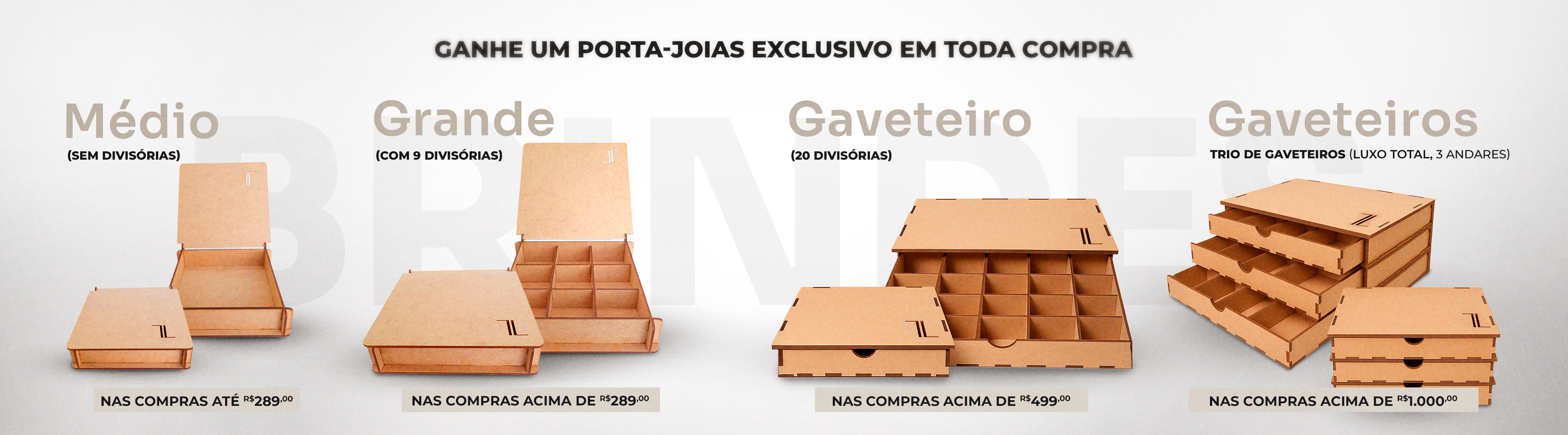 Caixinhas MDF