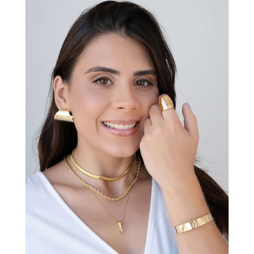 Choker Cordão Baiano Banhado a Ouro 18K