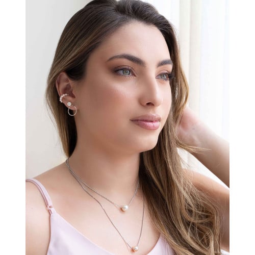 Piercing Perolas Ródio Branco