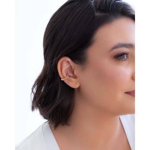 Piercing Bolinhas Lisas Banhado a Ouro 18K