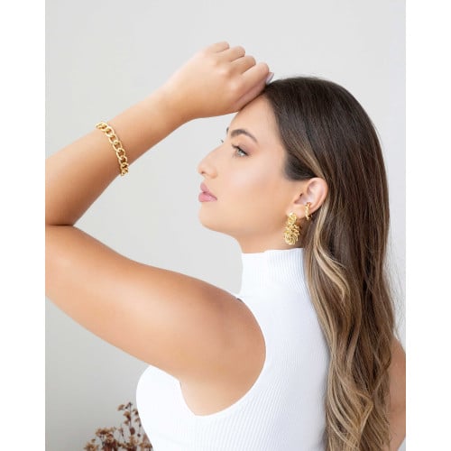 Brinco Argola Mola Banhado a Ouro 18K