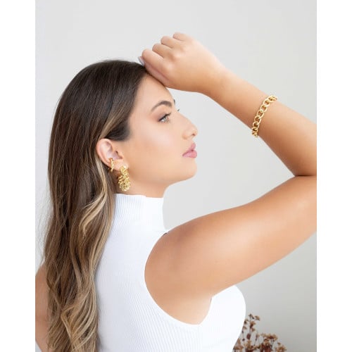 Pulseira Grumet Banhado a Ouro 18K