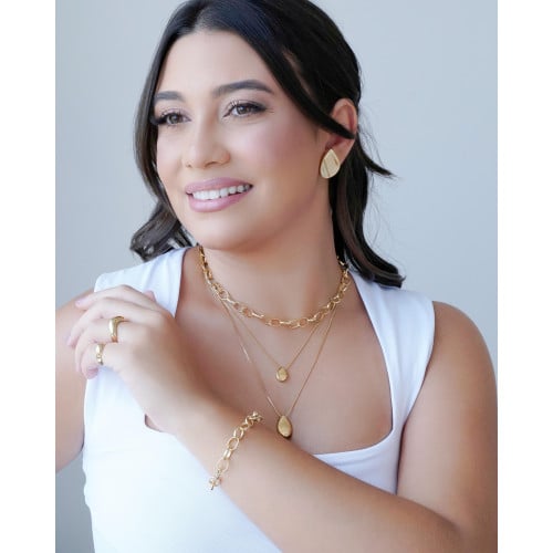 Anel Dedinho Liso Tamanho P Banhado a Ouro 18K