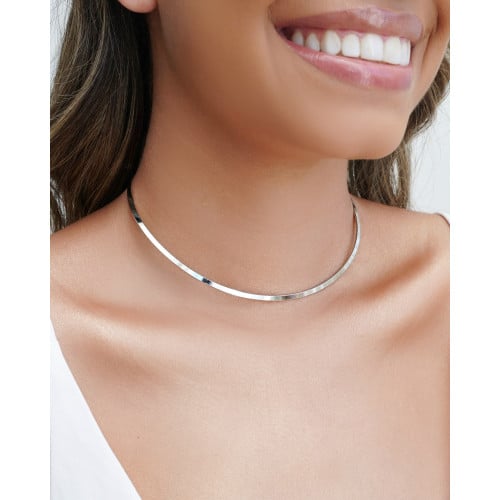 Aro Liso 3 mm Ródio Branco