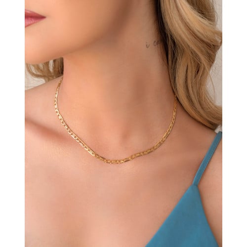 Choker Piastrine Banhado a Ouro 18K