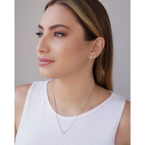 Conjunto Ponto de Luz Cristal 5 mm Ródio Branco