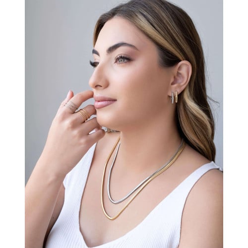 Anel Mola Tamanho 15 Banhado a Ouro 18K