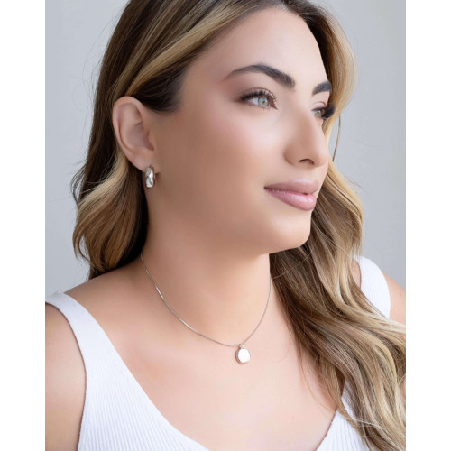 Choker Veneziana Redondo Liso 1.2 cm Ródio Branco