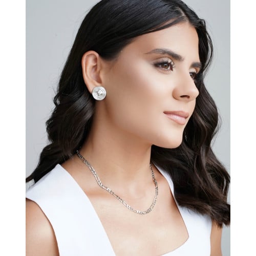 Choker Fígaro 4 mm Ródio Branco