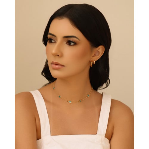 Brinco Argola Reta Lisa 1.9 cm Banhado a Ouro 18K