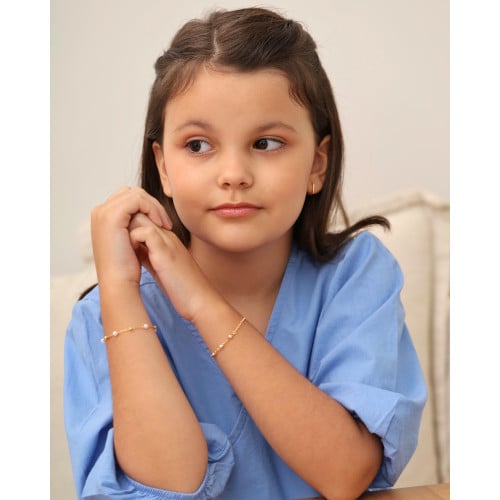 Brinco Infantil Argola Retangular 1.1 cm Banhado a Ouro 18K