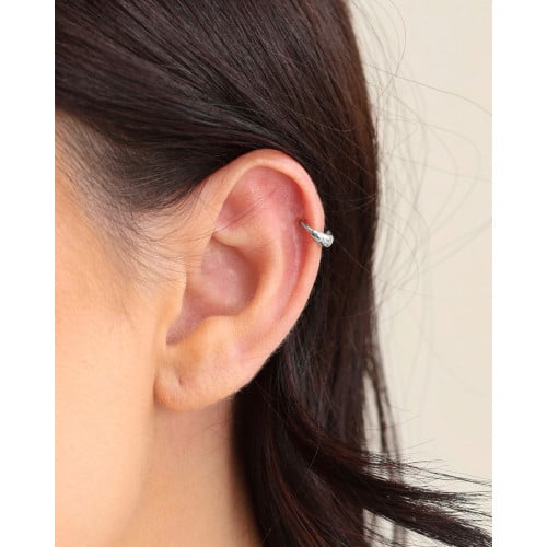 Piercing para Hélix Liso 8 mm Ródio Branco