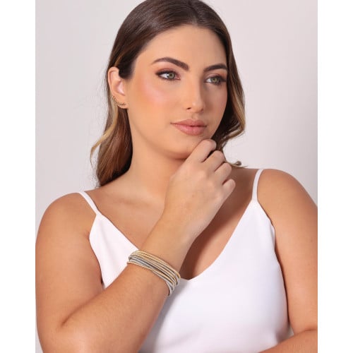 Ear Cuff Folhas 2.8 cm Banhado a Ouro 18K