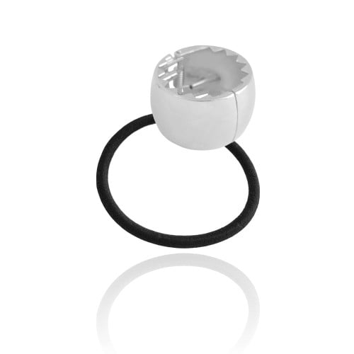 Pony Cuff Tubo Liso Banho Branco