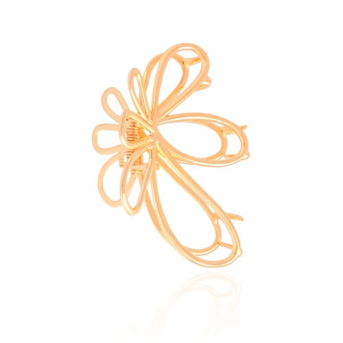 Presilha Flor Banho Dourado