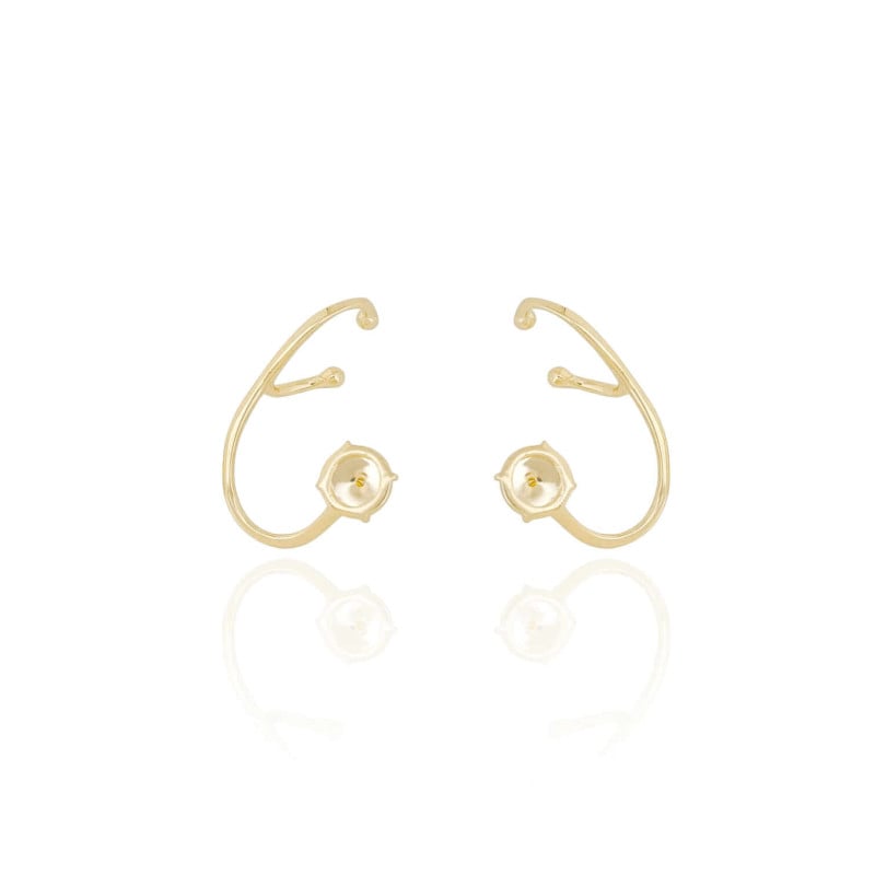 Ear Cuff Tarraxa Piercing Banhado a Ouro 18K