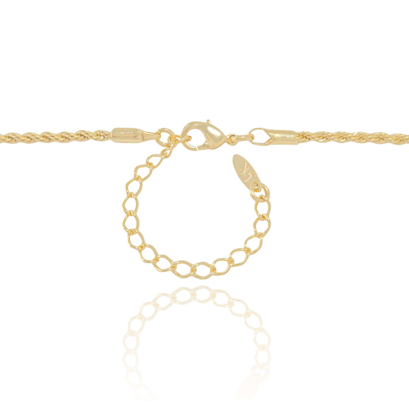 Gargantilha Cordão Baiano Banhado a Ouro 18K