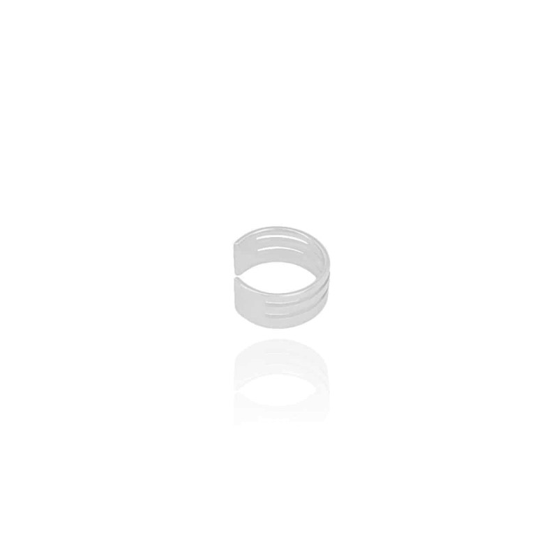 Piercing Filetes Liso Ródio Branco