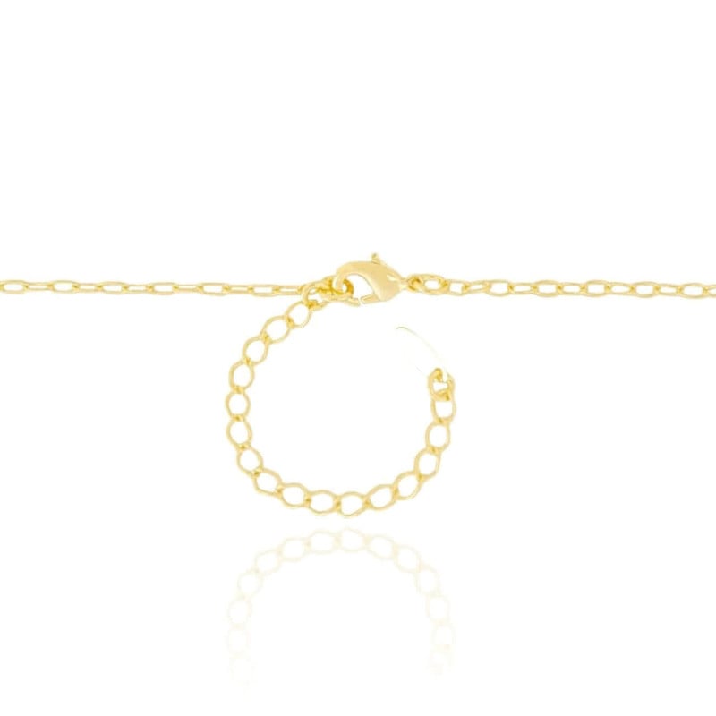 Gargantilha Gravata Bolas Banhado a Ouro 18K