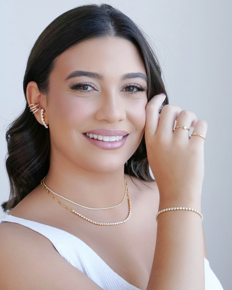 Anel Baguete Cristal Tamanho 13 Banhado a Ouro 18K
