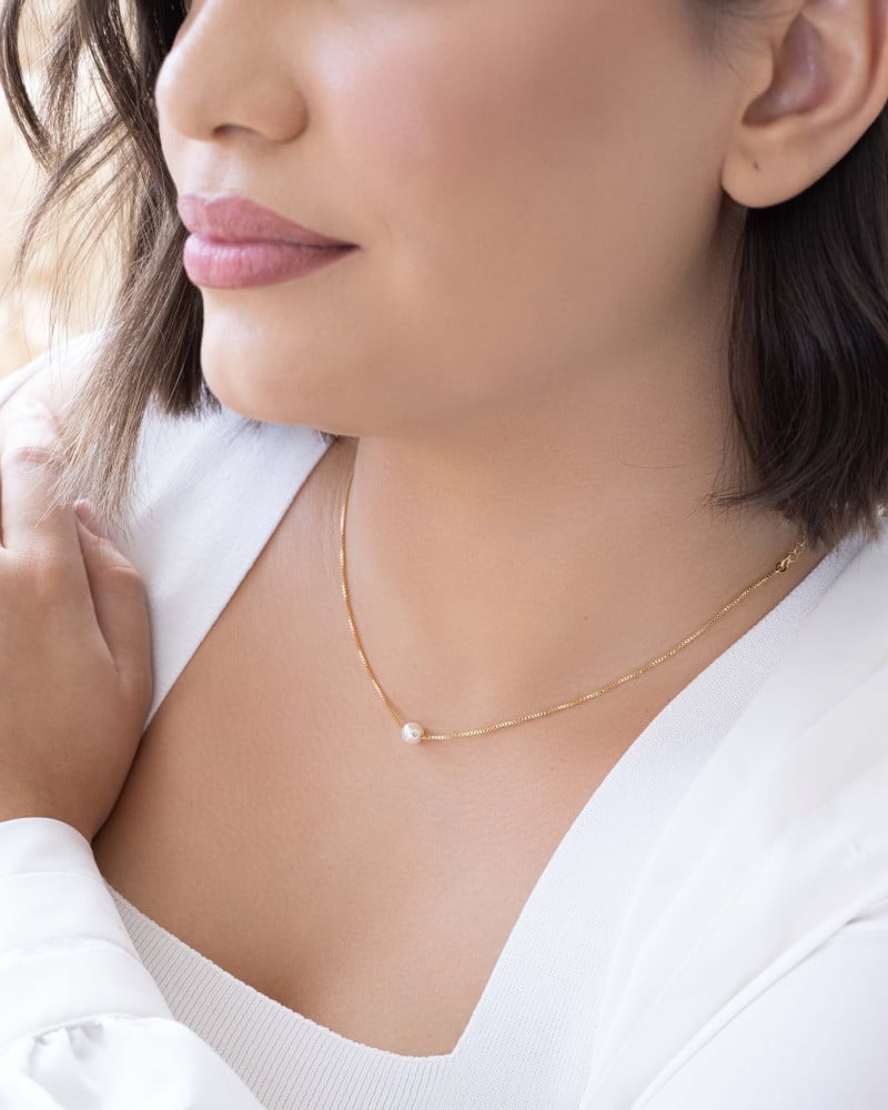 Choker Veneziana Pérola 6 mm Banhado a Ouro 18K